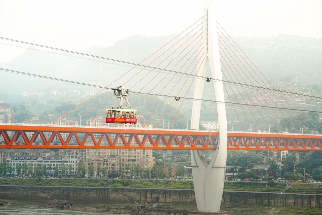 กระเช้าข้ามแม่น้ำแยงซี (Yangtze River Cable Car)